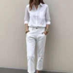 Pantalón Blanco de Mujer para Trabajo – Profesionalismo con Estilo Impecable