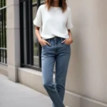 Pantalón Jeans Moderno de Mujer – Estilo Contemporáneo que Realza tu Silueta